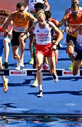 European Athletics Championships Birmingham 2026 - day 4 BIRMINGHAM, ENGLAND - AUGUST 13 :Fourmont Baptiste (FRA) in action during the 3000M Steeplechase Men Round 1 Heat 2 on day 4 of the Birmingham 2026 European Athletics Championships on August 13, 2026 in Birmingham, England, 13 08 2026 Birmingham ENGLAND  Copyright: xTomasxSiskx