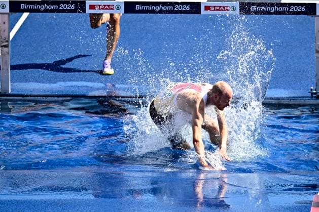 European Athletics Championships Birmingham 2026 - day 4 BIRMINGHAM, ENGLAND - AUGUST 13 : Van De Velde Tim (BEL) in action during the 3000M Steeplechase Men Round 1 Heat 1 on day 4 of the Birmingham 2026 European Athletics Championships on August 13, 2026 in Birmingham, England, 13 08 2026 Birmingham ENGLAND  Copyright: xTomasxSiskx