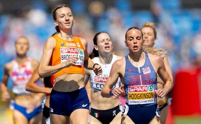 BIRMINGHAM - Femke Broeders-Bol in action in the 800-meter semi-final on the fourth day of the European Athletics Championships. IRIS VAN DEN BROEK ANP xVIxANPxSportx xxANPxIVx 565384304 originalFilename: 565384304.jpg