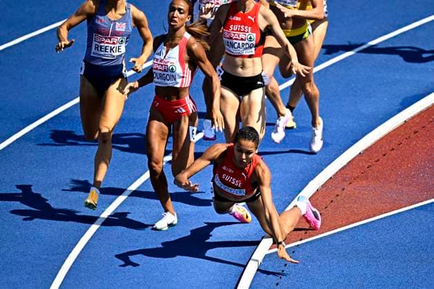 European Athletics Championships Birmingham 2026 - day 4 BIRMINGHAM, ENGLAND - AUGUST 13 : Bourgoin Anaïs (FRA), Werro Audrey (SUI) in action during the 800m Women Semi-final on day 4 of the Birmingham 2026 European Athletics Championships on August 13, 2026 in Birmingham, England, 13 08 2026 Birmingham ENGLAND  Copyright: xTomasxSiskx