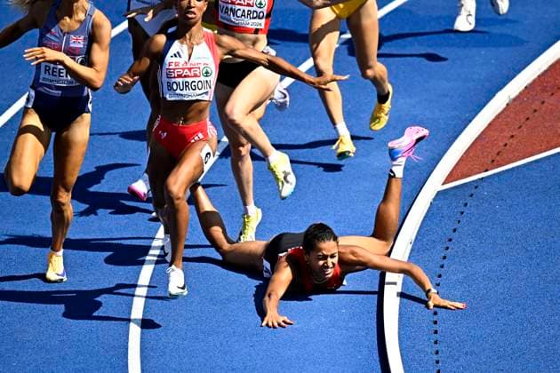 European Athletics Championships Birmingham 2026 - day 4 BIRMINGHAM, ENGLAND - AUGUST 13 : Bourgoin Anaïs (FRA), Werro Audrey (SUI) in action during the 800m Women Semi-final on day 4 of the Birmingham 2026 European Athletics Championships on August 13, 2026 in Birmingham, England, 13 08 2026 Birmingham ENGLAND  Copyright: xTomasxSiskx