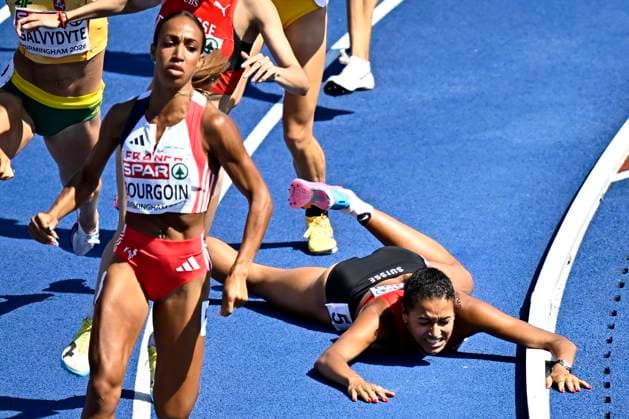 European Athletics Championships Birmingham 2026 - day 4 BIRMINGHAM, ENGLAND - AUGUST 13 : Bourgoin Anaïs (FRA), Werro Audrey (SUI) in action during the 800m Women Semi-final on day 4 of the Birmingham 2026 European Athletics Championships on August 13, 2026 in Birmingham, England, 13 08 2026 Birmingham ENGLAND  Copyright: xTomasxSiskx