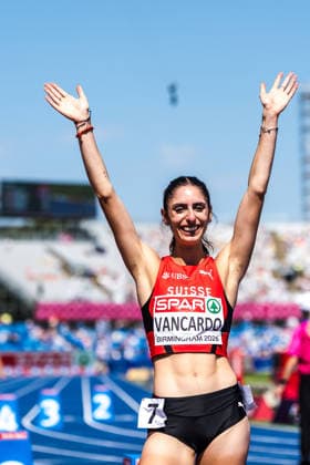 European Athletics Championships; Birmingham, 13.08.2026 BIRMINGHAM, UNITED KINGDOM - AUGUST 13: Veronica Vancardo (Switzerland) reacts after her qualification for the final of the womens 800 m at the European Athletics Championships on August 13, 2026 in Birmingham, United Kingdom. *** European Athletics Championships, Birmingham, August 13, 2026 BIRMINGHAM, UNITED KINGDOM AUGUST 13 Veronica Vancardo of Switzerland reacts after qualifying for the final of the women’s 800-meter race at the European Athletics Championships on August 13, 2026, in Birmingham, United Kingdom Copyright: xBEAUTIFULxSPORTS UlfxSchillerx