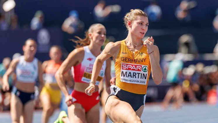 BIRMINGHAM, GREAT BRITAIN - AUGUST 13, 2026: Johanna MARTIN (GER Germany) competing in the 400m semi-finals during the European Athletics Championships at Alexander Stadium on August 13, 2026 in Birmingham, Great Britain. Great Britain Copyright: xAxelxKohringx