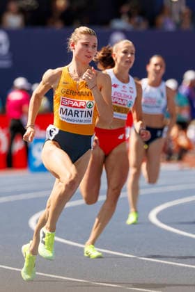 BIRMINGHAM, GREAT BRITAIN - AUGUST 13, 2026: Johanna MARTIN (GER Germany) competing in the 400m semi-finals during the European Athletics Championships at Alexander Stadium on August 13, 2026 in Birmingham, Great Britain. Great Britain Copyright: xAxelxKohringx