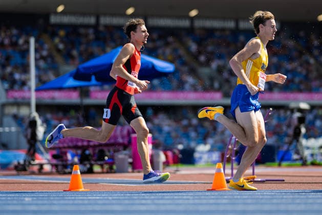 BIRMINGHAM, UNITED KINGDOM - AUGUST 13: Camilo Irarragorri of Switzerland competes in the Men s 3000m Steeplechase during the European Athletics Championships at Alexander Stadium on August 13, 2026 in Birmingham, United Kingdom. England United Kingdom Copyright: xBEAUTIFULxSPORTS TobiasxLacknerx