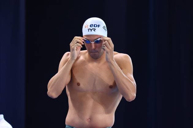 Championnat d Europe de natation PHOTOPQR LE COURRIER PICARD Haslin ; Saint Denis ; 13 08 2026 ; 13 08 26 Championnat d Europe de natation Mewen Tomac 50m dos series Photo Fred Haslin European Swimming Championships at the Greater Paris Metropolis Olympic Aquatics Centre in Paris Saint Denis 93 France  Copyright: xPHOTOPQR LExCOURRIERxPICARD MAXPxHaslinx 20260813LCP5096 20260813LCP5096