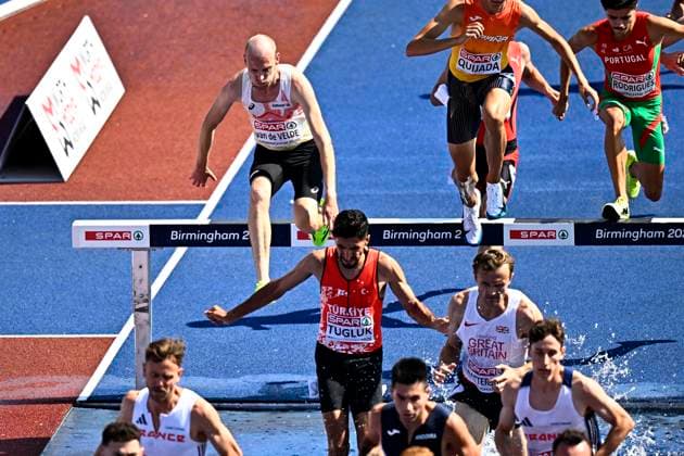 European Athletics Championships Birmingham 2026 - day 4 BIRMINGHAM, ENGLAND - AUGUST 13 : Van De Velde Tim (BEL) in action during the 3000M Steeplechase Men Round 1 Heat 1 on day 4 of the Birmingham 2026 European Athletics Championships on August 13, 2026 in Birmingham, England, 13 08 2026 Birmingham ENGLAND  Copyright: xTomasxSiskx