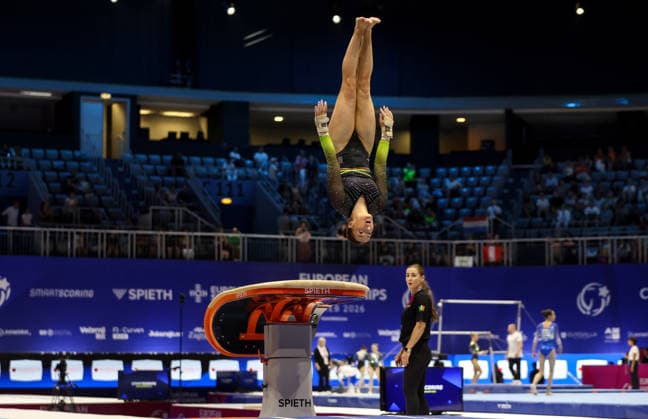 2026 Women s Artistic European Championships, Arena Zagreb, Croatia 13 8 2026 Ireland™s Emma Slevin during qualification Emma Slevin during qualification 13 8 2026  Copyright: xInphox GS__1301