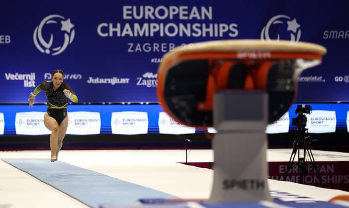 2026 Women s Artistic European Championships, Arena Zagreb, Croatia 13 8 2026 Ireland™s Emma Slevin during qualification Emma Slevin during qualification 13 8 2026  Copyright: xInphox GS__1435