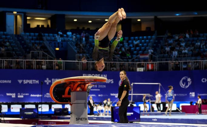 2026 Women s Artistic European Championships, Arena Zagreb, Croatia 13 8 2026 Ireland™s Emma Slevin during qualification Emma Slevin during qualification 13 8 2026  Copyright: xInphox GS__1303