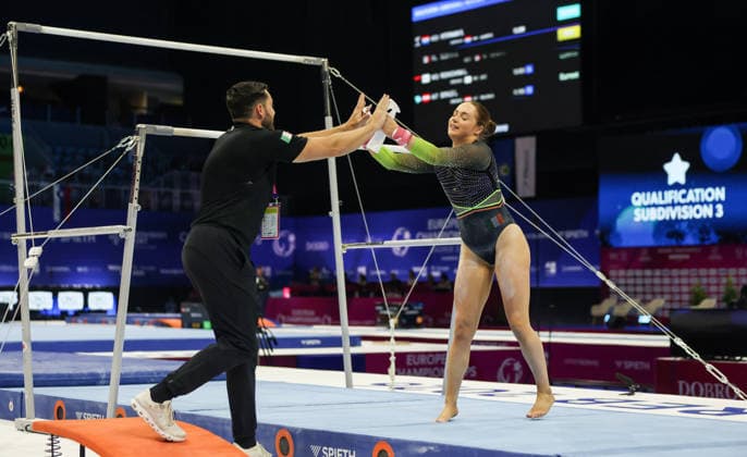 2026 Women s Artistic European Championships, Arena Zagreb, Croatia 13 8 2026 Ireland™s Emma Slevin after qualification Emma Slevin after qualification 13 8 2026  Copyright: xInphox GS__1962