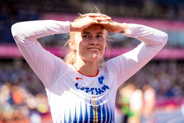 European Athletics Championships in Birmingham, United Kingdom, August 13, 2026. Czech Michaela Hruba competes during Women s high jump qualification. (CTKxPhoto JaroslavxSvoboda) CTKPhotoP2026081304521  CTKPhotoP2026081304521