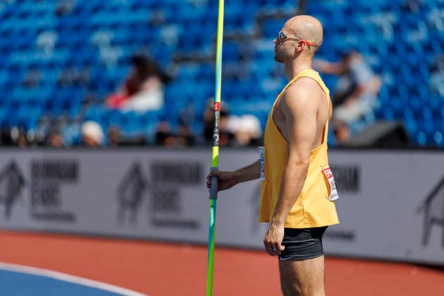 BIRMINGHAM, GREAT BRITAIN - AUGUST 13, 2026: Julian WEBER (GER Germany) competing in the javelin throw qualification during the European Athletics Championships at Alexander Stadium on August 13, 2026 in Birmingham, Great Britain. Great Britain Copyright: xAxelxKohringx