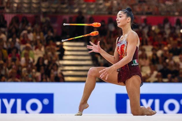 OTHER - Gymnastics - 42nd Rhythmic gymnastics, Rhythmische Sportgymnastik, RSG World Championships Photo by IPA ABACAPRESS.COM87447071 - Sofia Raffaeli (ITA) seen during the 2026 FIG Rhythmic Gymnastics World Championships in Frankfurt Frankfurt am Main Germany  Copyright: xIPAxSport ABACAx