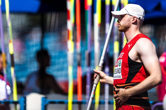 European Athletics Championships; Birmingham, 13.08.2026 BIRMINGHAM, UNITED KINGDOM - AUGUST 13: Simon Wieland (Switzerland) during the qualification of the mens javelin throw at the European Athletics Championships; Birmingham on August 13, 2026 in Birmingham, United Kingdom. *** European Athletics Championships, Birmingham, August 13, 2026 BIRMINGHAM, UNITED KINGDOM AUGUST 13 Simon Wieland of Switzerland during the men s javelin throw qualifying round at the European Athletics Championships in Birmingham on August 13, 2026, in Birmingham, United Kingdom Copyright: xBEAUTIFULxSPORTS UlfxSchillerx