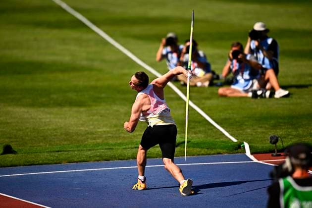 European Athletics Championships Birmingham 2026 - day 4 BIRMINGHAM, ENGLAND - AUGUST 13 : Herman Timothy (BEL) in action during the Javelin Throw Qualification on day 4 of the Birmingham 2026 European Athletics Championships on August 13, 2026 in Birmingham, England, 13 08 2026 Birmingham ENGLAND  Copyright: xTomasxSiskx