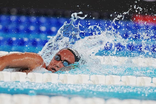 Simona Quadarella from Italy 1500 fs, at the Swimming European Aquatics Championships Paris 2026, Paris, August 13, 2026 .  Copyright: xGianxMattiaxD Alberto LaPressex