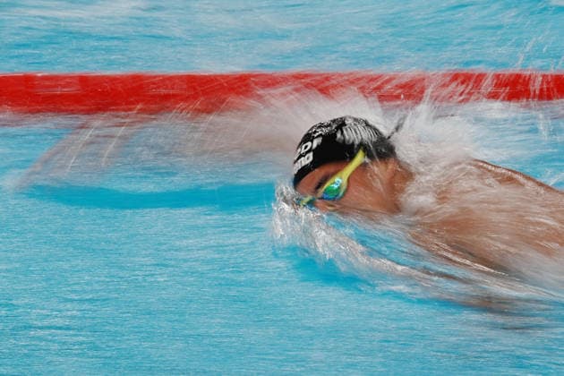 Carlos D Ambrosio from Italy 200 fs, at the Swimming European Aquatics Championships Paris 2026, Paris, August 13, 2026 .  Copyright: xGianxMattiaxD Alberto LaPressex