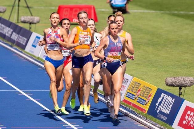 Action from the semi final of the Womens 800m semi final at the European Athletics Championships at Alexander Stadium in Birmingham, England  Copyright: xSeanxWalshx Sportspressphoto_SPR205437