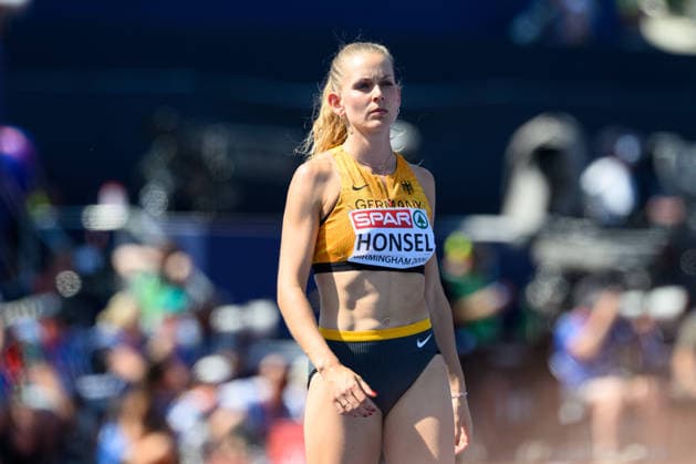 BIRMINGHAM, GREAT BRITAIN - August 13: Christina Honsel (Germany) during the high jump qualification during the European Athletics Championships 2026 at Alexander Stadium in Birmingham, Great Britain (Photo by Sven Beyrich Sports Press Photo)  Copyright: xSvenxBeyrich SportsxPressxPhotox Sportspressphoto_SPR205458