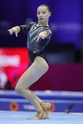 Anna Kalmykova, RUS, during qualification at 2026 Europeans in Zagreb; 13 08 2026; *** Anna Kalmykova, RUS, during the qualifying round at the 2026 European Championships in Zagreb on August 13, 2026 