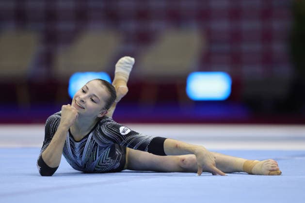 Anna Kalmykova, RUS, during qualification at 2026 Europeans in Zagreb; 13 08 2026; *** Anna Kalmykova, RUS, during the qualifying round at the 2026 European Championships in Zagreb on August 13, 2026 