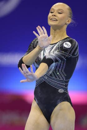 Angelina Melnikova, RUS, during qualification at 2026 Europeans in Zagreb; 13 08 2026; *** Angelina Melnikova, RUS, during the qualifying round at the 2026 European Championships in Zagreb on August 13, 2026 