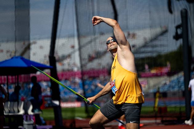 13.08.2026, GBR, Leichtathletik, Europameisterschaft 2026, Morgensession Tag 4, Birmingham Julian Weber ( Deutschland ), Speerwurf Herren, Qualifikation Birmingham Alexander Stadium England Großbritannien *** August 13, 2026, GBR, Track and Field, 2026 European Championships, Morning Session, Day 4, Birmingham; Julian Weber, Germany, Men s Javelin Throw, Qualifying Round, Alexander Stadium, Birmingham, England, Great Britain Copyright: xNordphoto Memmlerx