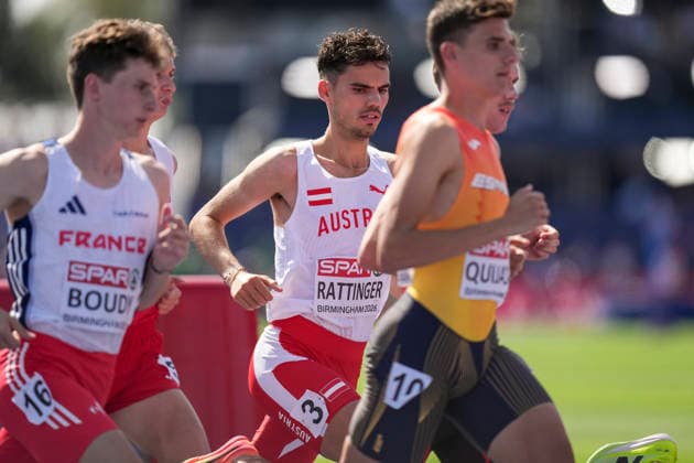 ATHLETICS - European Athletics Championships BIRMINGHAM,ENGLAND,13.AUG.26 - ATHLETICS - European Athletics Championships, 3000 Steeplechase, Men. Image shows Tobias Rattinger (AUT).  GEPAxpictures xRanjithxKumar