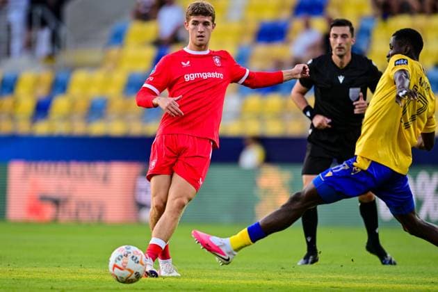 Dunajska Streda , 13Ã08-2026 , MOL Arena , season 2026 2027 , UEFA Conference League play-off football , match between FC DAC 1904 and FC Twente , picture shows FC Twente player Ruud Nijstad DAC 1904 - Twente  x205679500x Copyright: