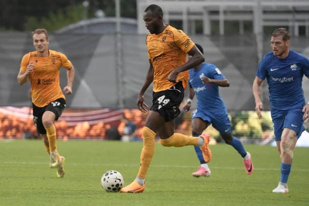 August 13, 2026, Riga, Latvia: Lamin Jawo of Jablonec in action during the UEFA Europa Conference League third qualifying round game between LatviaÃ¢â‚¬â ¢s FK RFS and Czech Republic Jablonec FC teams in Riga, Latvia 13.08.2026. Latvia Sports - August 13, 2026  - ZUMAk209 20260813_zsp_k209_023 Copyright: xRomansxKoksarovx