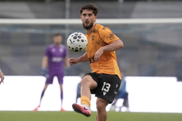 August 13, 2026, Riga, Latvia: Richard Sedlacek of Jablonec in action during the UEFA Europa Conference League third qualifying round game between LatviaÃ¢â‚¬â ¢s FK RFS and Czech Republic Jablonec FC teams in Riga, Latvia 13.08.2026. Latvia Sports - August 13, 2026  - ZUMAk209 20260813_zsp_k209_029 Copyright: xRomansxKoksarovx
