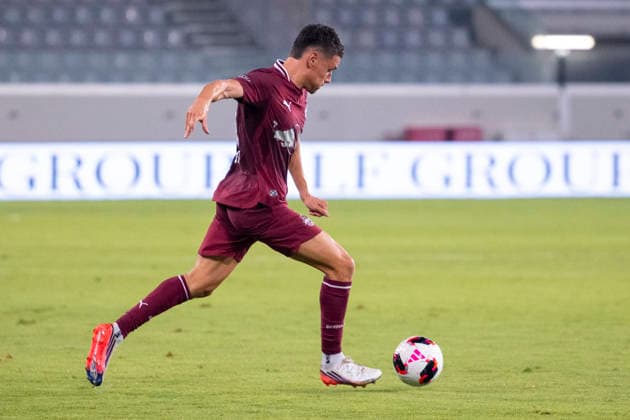 SOCCER - UEFA EL, Pafos vs RBS LIMASSOL,CYPRUS,13.AUG.26 - SOCCER - UEFA Europa League, qualification, Pafos FC vs Red Bull Salzburg. Image shows Damir Redzic (RBS).  GEPAxpictures xXenophonxKarakalo