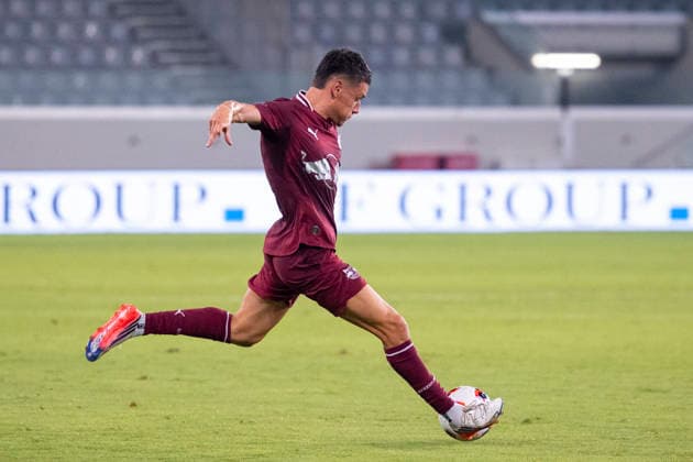 SOCCER - UEFA EL, Pafos vs RBS LIMASSOL,CYPRUS,13.AUG.26 - SOCCER - UEFA Europa League, qualification, Pafos FC vs Red Bull Salzburg. Image shows Damir Redzic (RBS).  GEPAxpictures xXenophonxKarakalo