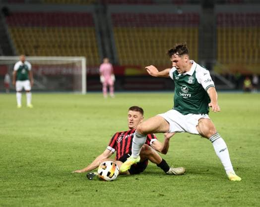 Josh Mulligan of Hibernian Shkendija v Hibernian, UEFA Conference League, 3rd Qualifying Round, Second Leg, Football, Nacionalna Arena Toe Proeski, Skopje, North Macedonia - 13 Aug 2026Skopje Nacionalna Arena Tose Proeski United Kingdom  Copyright: xNikolaxKrstic Shutterstockx 17069367ab