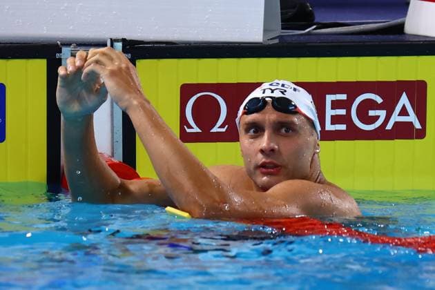 Championnat d Europe de natation PHOTOPQR LE COURRIER PICARD Haslin ; Saint Denis ; 13 08 2026 ; 13 08 26 Championnat d Europe de natation Centre Aquatique Olympique Roman Fuchs demi finale du 200m nage libre Photo Fred Haslin -- European Swimming Championships at the Greater Paris Metropolis Olympic Aquatics Centre in Paris Saint Denis 93 France  Copyright: xPHOTOPQR LExCOURRIERxPICARD MAXPxHaslinx 20260813LCP5814 20260813LCP5814