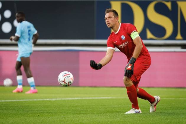 Gent s goalkeeper Davy Roef pictured in action during a game between Belgian KAA Gent and Swedish IFK Goteborg , in Gent, Belgium, on Thursday 13 August 2026, a return leg game in the third qualifying round of the UEFA Conference League competition. Gent won 0-1 the first leg. KURTxDESPLENTER  x183314997x