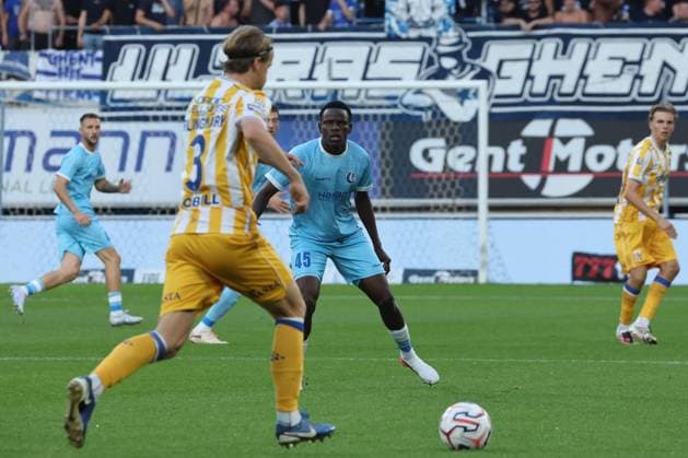 KAA Gent v IFK Goteborg - UEFA Conference League GENT, BELGIUM - AUGUST 13 : Goore Hyllarion Bi forward of KAA Gent during the UEFA Conference League 2026 27 third qualifying round between KAA Gent and IFK Goteborg on August 13, 2026 in Gent, Belgium, 13 08 2026 Gent Belgium  Copyright: xGbax