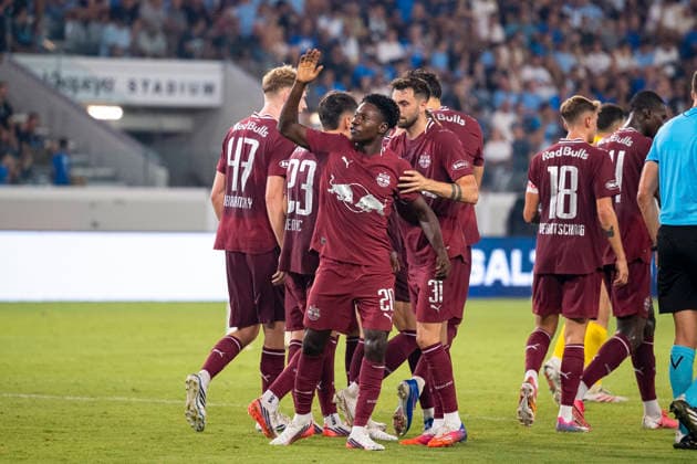 SOCCER - UEFA EL, Pafos vs RBS LIMASSOL,CYPRUS,13.AUG.26 - SOCCER - UEFA Europa League, qualification, Pafos FC vs Red Bull Salzburg. Image shows Edmund Baidoo (RBS).  GEPAxpictures xXenophonxKarakalo