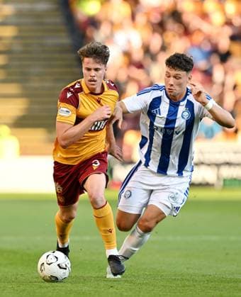 Jake Girdwood-Reich of Motherwell and Mads Borchers of HJK Helsinki Motherwell v HJK Helsinki, UEFA Conference League, 3rd Qualifying Round, Second Leg, Football, Fir Park, Motherwell, Scotland, UK - 13 Aug 2026Motherwell Fir Park Scotland United Kingdom  Copyright: xMarkxRunnacles Shutterstockx 17069362ag