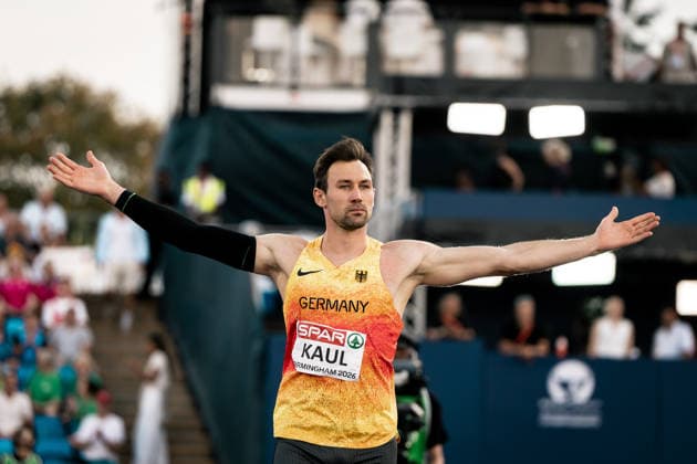Niklas Kaul (USC Mainz, Zehnkampf Maenner), GBR, Leichtathletik, Athletics, European Athletics Championships 2026, Leichtathletik Europameisterschaft 2026, Birmingham 2026, 09.08.2026, GBR, Leichtathletik, Athletics, European Athletics Championships 2026, Leichtathletik Europameisterschaft 2026, Birmingham 2026, 09.08.2026 Birmingham *** Niklas Kaul, USC Mainz, Men s Decathlon, GBR, Track and Field, Athletics, 2026 European Athletics Championships, 2026 European Track and Field Championships, Birmingham 2026, August 9, 2026, GBR, Track and Field, Athletics, 2026 European Athletics Championships, 2026 European Track and Field Championships, Birmingham 2026, August 9, 2026, Birmingham Copyright: xStefanxMayerx EP_SMR