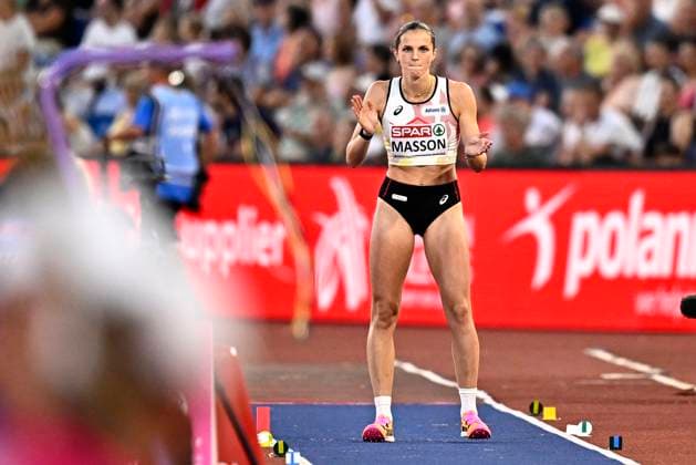 European Athletics Championships Birmingham 2026 - day 4 BIRMINGHAM, ENGLAND - AUGUST 13 : Masson Ilona (BEL) in action during the triple jump final on day 4 of the Birmingham 2026 European Athletics Championships on August 13, 2026 in Birmingham, England, 13 08 2026 Birmingham ENGLAND  Copyright: xTomasxSiskx