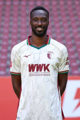 Chrislain Matsima; FC Augsburg 1907 1. BL, Porträttermin 2026 2027, Spielerporträts Augsburg Bayern Deutschland *** Chrislain Matsima, FC Augsburg 1907, Bundesliga 1, Photo Shoot 2026–2027, Player Portraits: Augsburg, Bavaria, Germany Copyright: ximago kolbert-press ChristianxKolbertx