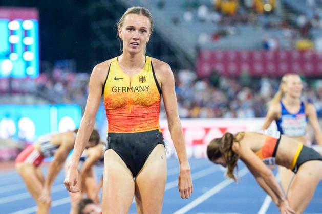 BIRMINGHAM, GREAT BRITAIN - AUGUST 13, 2026 : Lea MEYER (GER Germany) competing in the 3000m steeple chase final during the European Athletics Championships at Alexander Stadium on August 13, 2026 in Birmingham, Great Britain. Great Britain Copyright: xLeahxKohringx