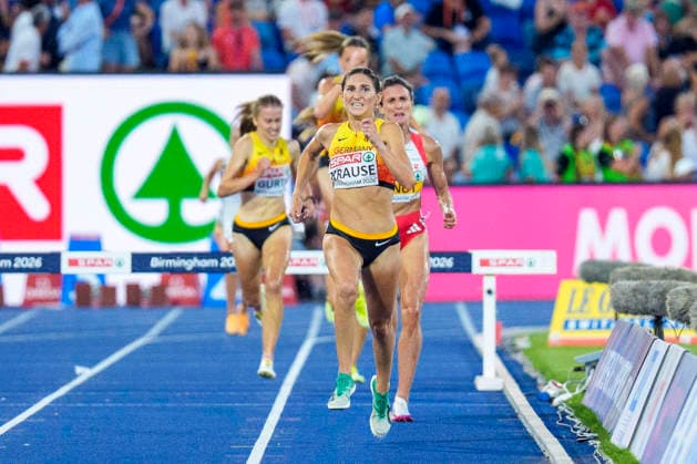 BIRMINGHAM, GREAT BRITAIN - AUGUST 13, 2026 : European Champion 3000m steeplechase: Gesa Felicitas KRAUSE (GER Germany) during the European Athletics Championships at Alexander Stadium on August 13, 2026 in Birmingham, Great Britain. Great Britain Copyright: xLeahxKohringx