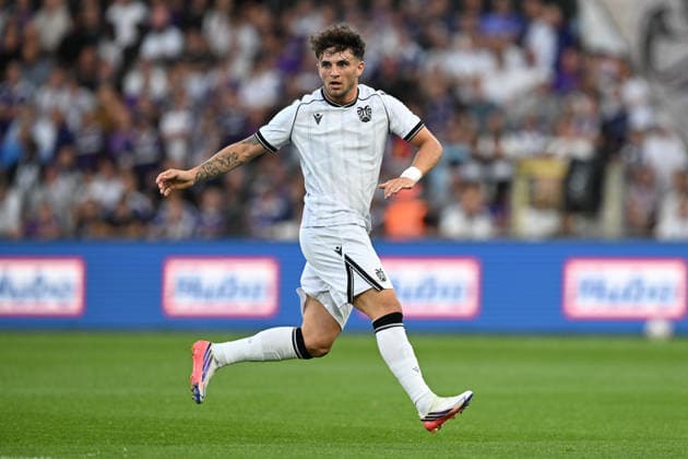 260813 RSC Anderlecht vs PAOK Christos Zafeiris (20) of PAOK pictured pictured during the third qualifying round - 2nd leg in the 2026-2027 Uefa Europa League season between RSC Anderlecht and PAOK FC Saloniki from Greece on August 13 , 2026 in Anderlecht, Belgium. (Photo by David Catry Isosport) Anderlecht Belgium  Copyright: xDavidxCatryx 20260813DC2_3162