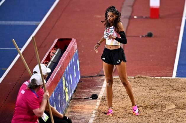 European Athletics Championships Birmingham 2026 - day 4 BIRMINGHAM, ENGLAND - AUGUST 13 : Guisse Saliyya (BEL) in action during the triple jump final on day 4 of the Birmingham 2026 European Athletics Championships on August 13, 2026 in Birmingham, England, 13 08 2026 Birmingham ENGLAND  Copyright: xTomasxSiskx