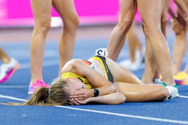 BIRMINGHAM, GREAT BRITAIN - AUGUST 13, 2026: Olivia GÜRTH (GER Germany) wins Bronze in the 3000m steeple chase during the European Athletics Championships at Alexander Stadium on August 13, 2026 in Birmingham, Great Britain. Great Britain Copyright: xAxelxKohringx