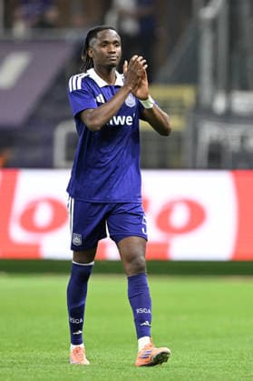 260813 RSC Anderlecht vs PAOK Moussa Ndiaye (5) of Anderlecht pictured pictured during the third qualifying round - 2nd leg in the 2026-2027 Uefa Europa League season between RSC Anderlecht and PAOK FC Saloniki from Greece on August 13 , 2026 in Anderlecht, Belgium. (Photo by David Catry Isosport) Anderlecht Belgium  Copyright: xDavidxCatryx 20260813DC2_4753